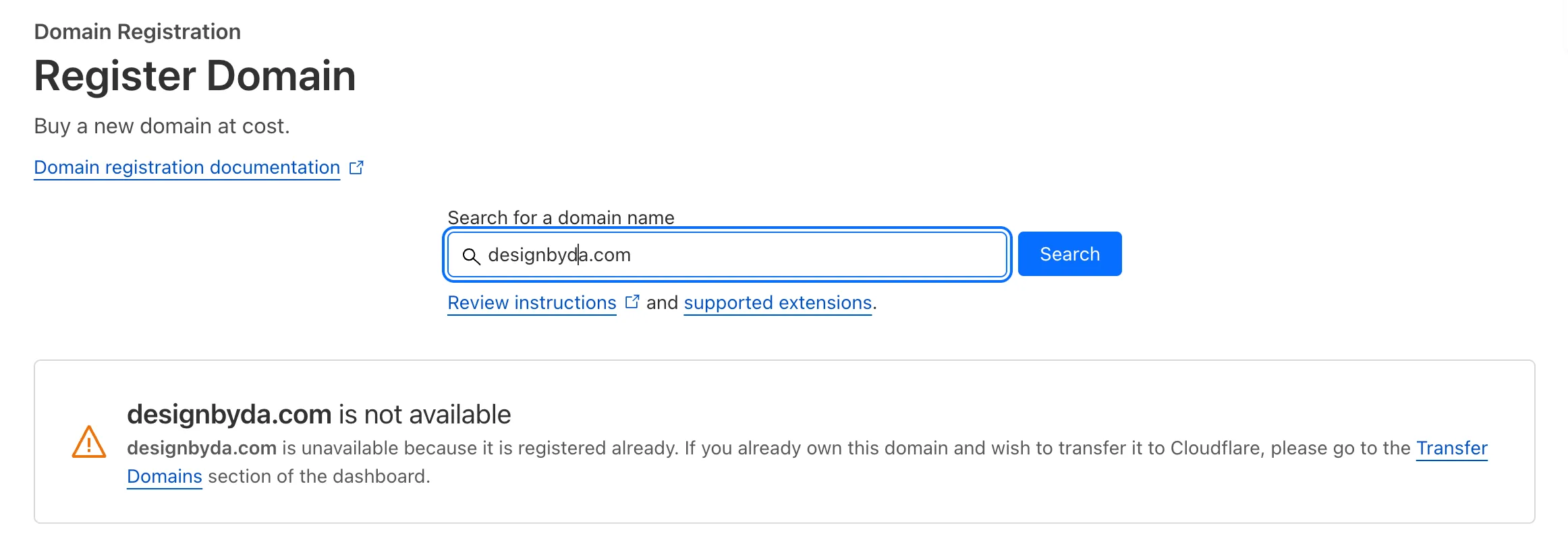 โดเมน designbyda.com ถูกจดไปแล้ว