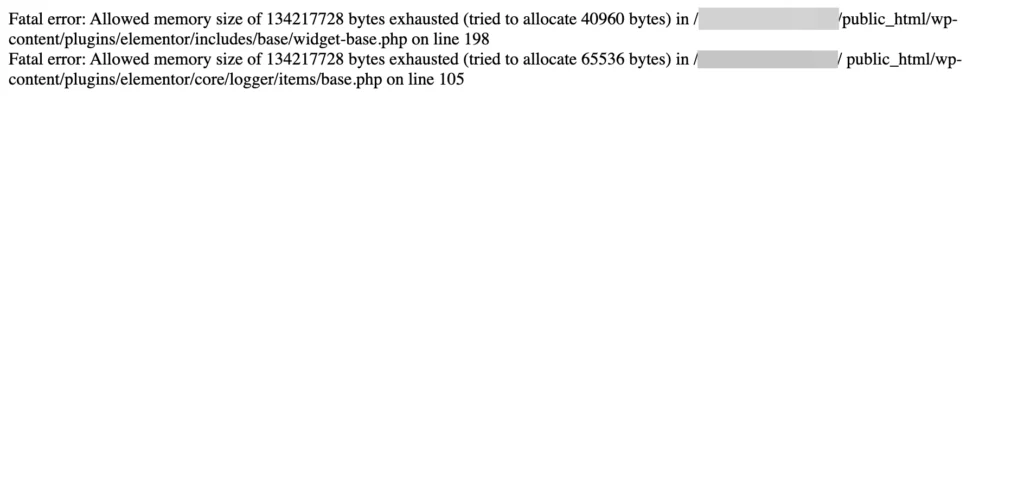 วิธีแก้ WordPress ขึ้นหน้าขาว เข้าไม่ได้ / Elementor ค้าง หรือ Fatal error: Allowed memory size of x bytes exhausted